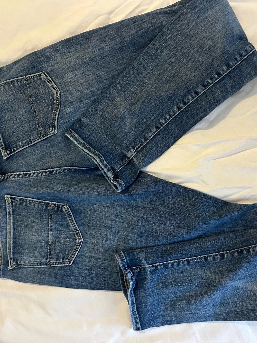 Banana Republic Slim Straight Jeans in Medium Blue Wash